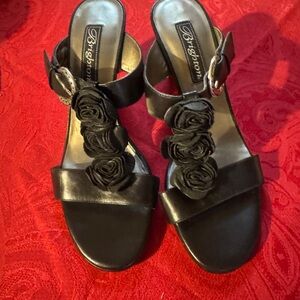 Brighton Black Floral Women's Sandals